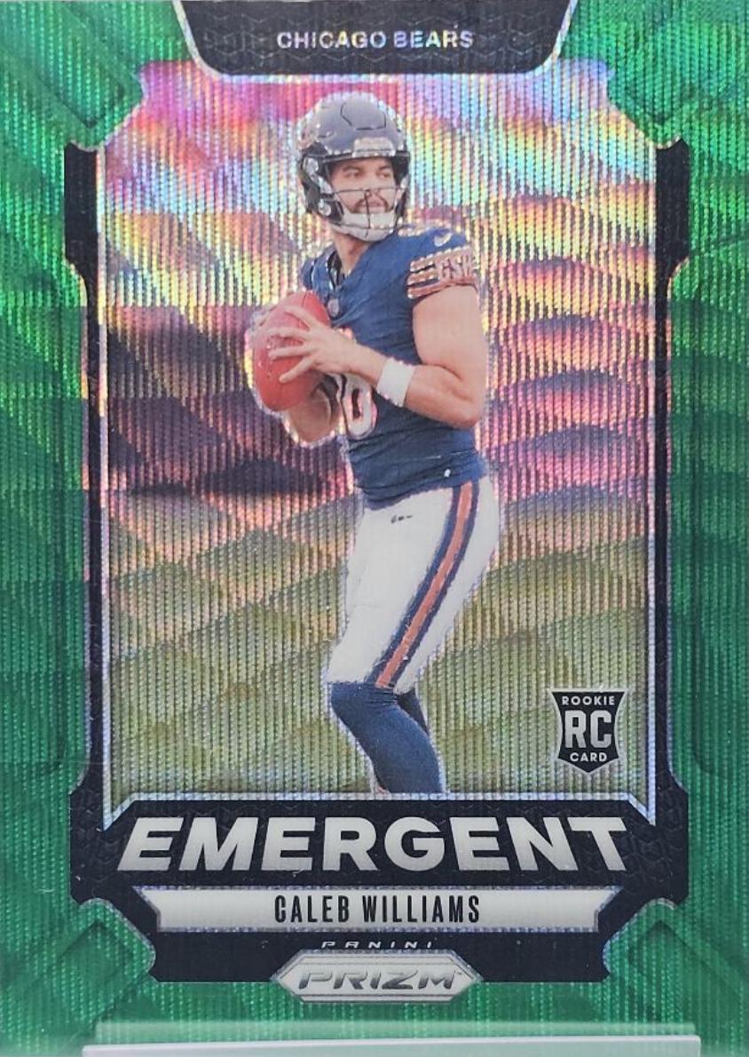 2024 Panini Prizm Emergent Caleb Williams [Wave Green] #1 card