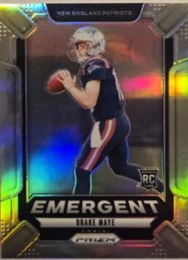2024 Panini Prizm Emergent Drake Maye [Silver] #4 card
