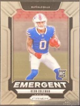 2024 Panini Prizm Emergent Keon Coleman #16 card