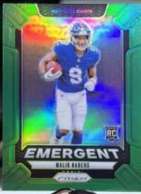 2024 Panini Prizm Emergent Malik Nabers [Green] #6 card