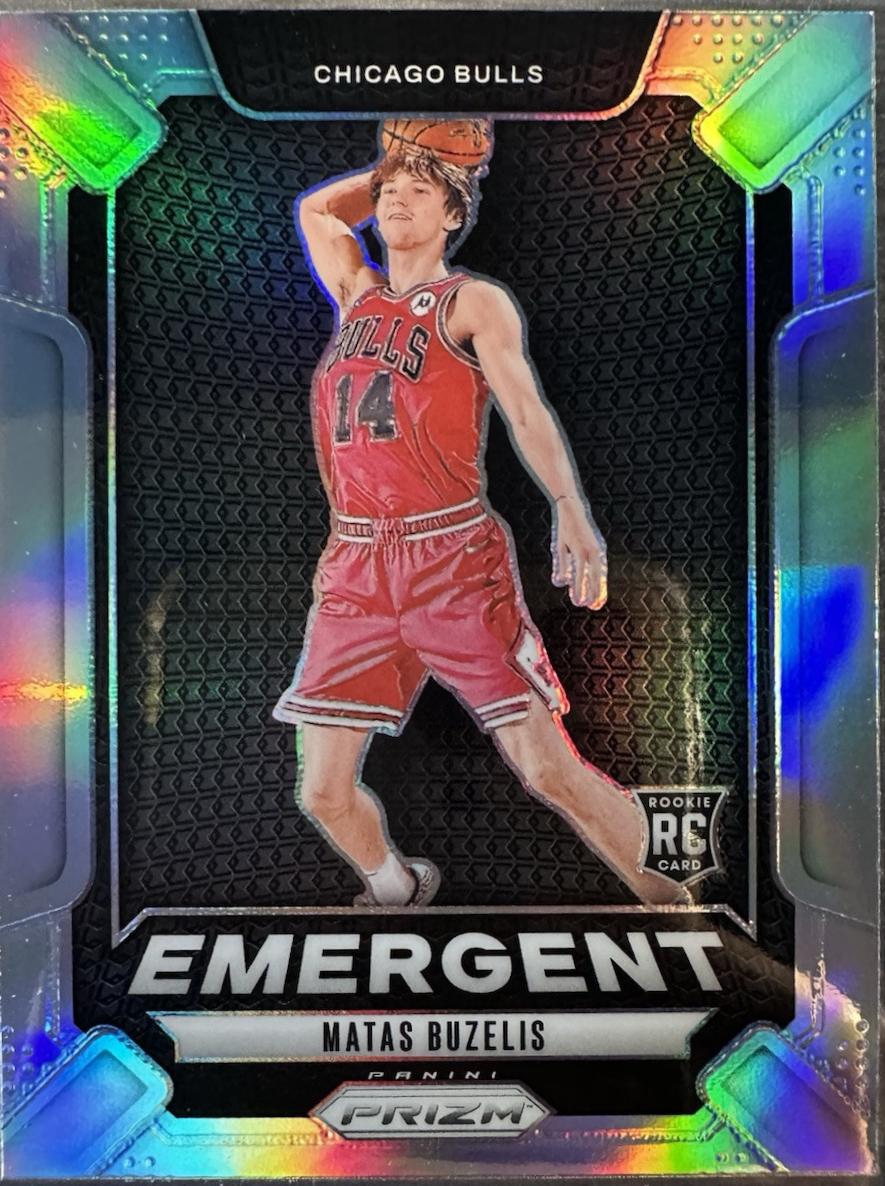 2024 Panini Prizm Emergent Matas Buzelis [Silver] #7 card