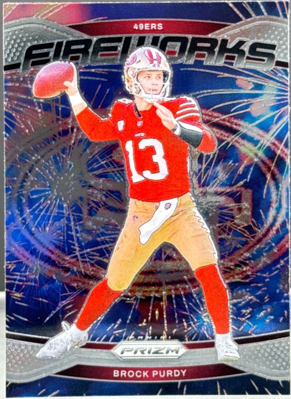 2024 Panini Prizm Fireworks Brock Purdy #2 card