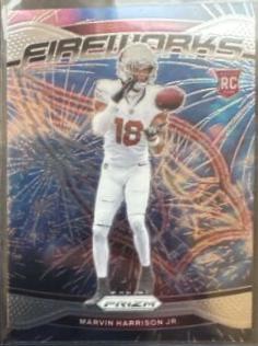 2024 Panini Prizm Fireworks Marvin Harrison Jr. #20 card