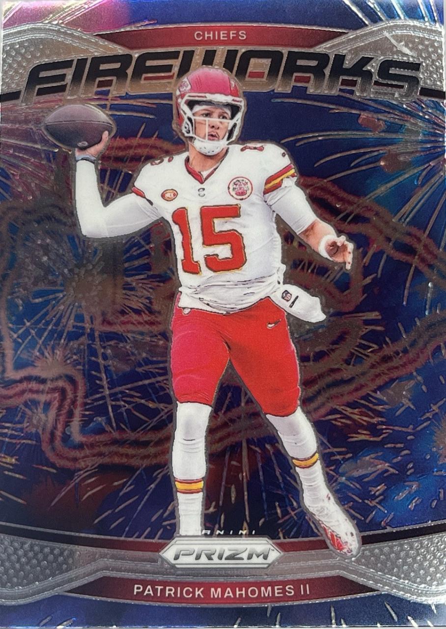 2024 Panini Prizm Fireworks Patrick Mahomes II #1 card