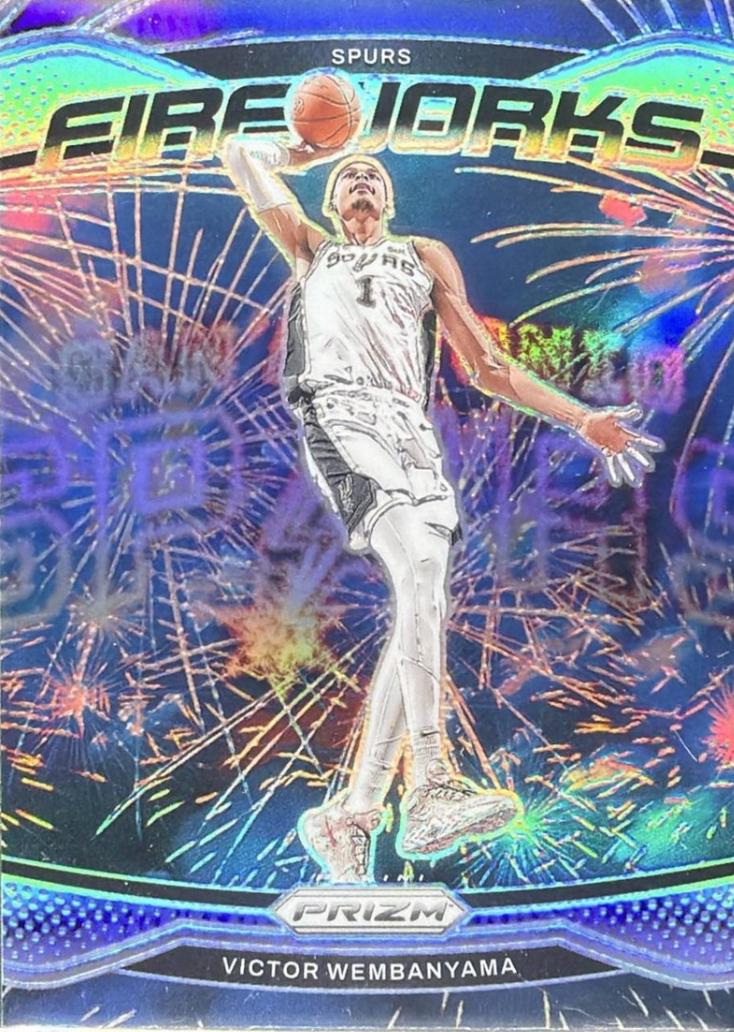 2024 Panini Prizm Fireworks Victor Wembanyama [Silver] #2 card