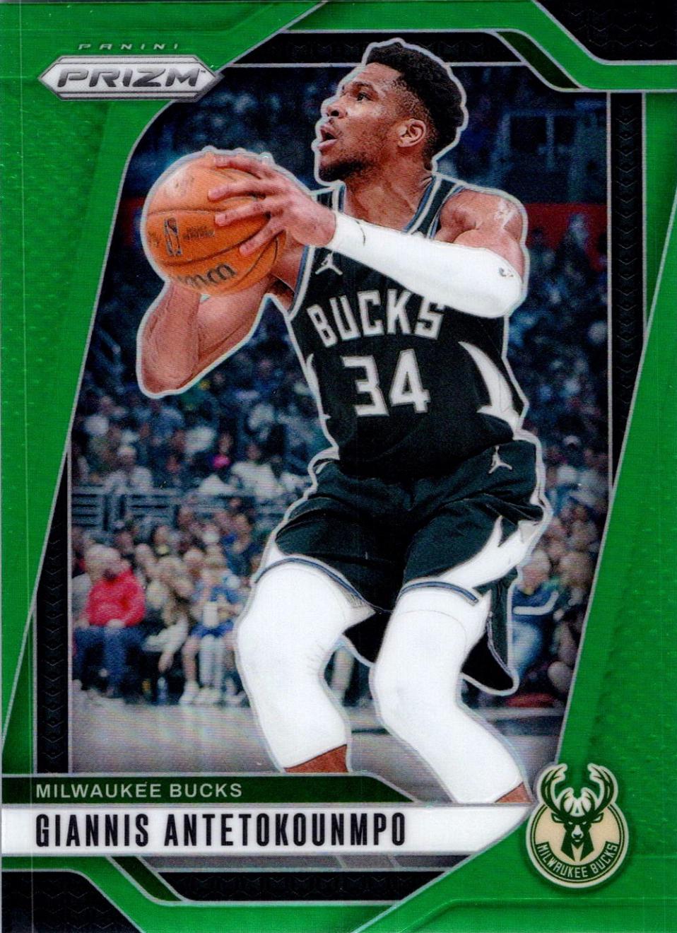 2024 Panini Prizm Giannis Antetokounmpo [Green] #85 card