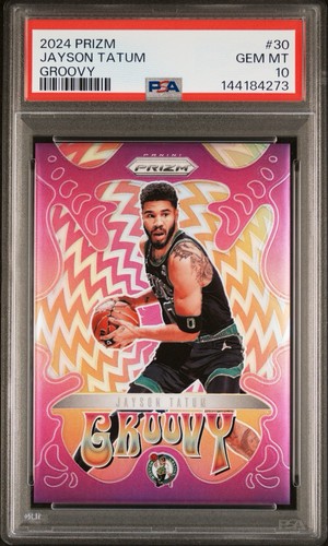 2024 Panini Prizm Groovy Jayson Tatum #30 card
