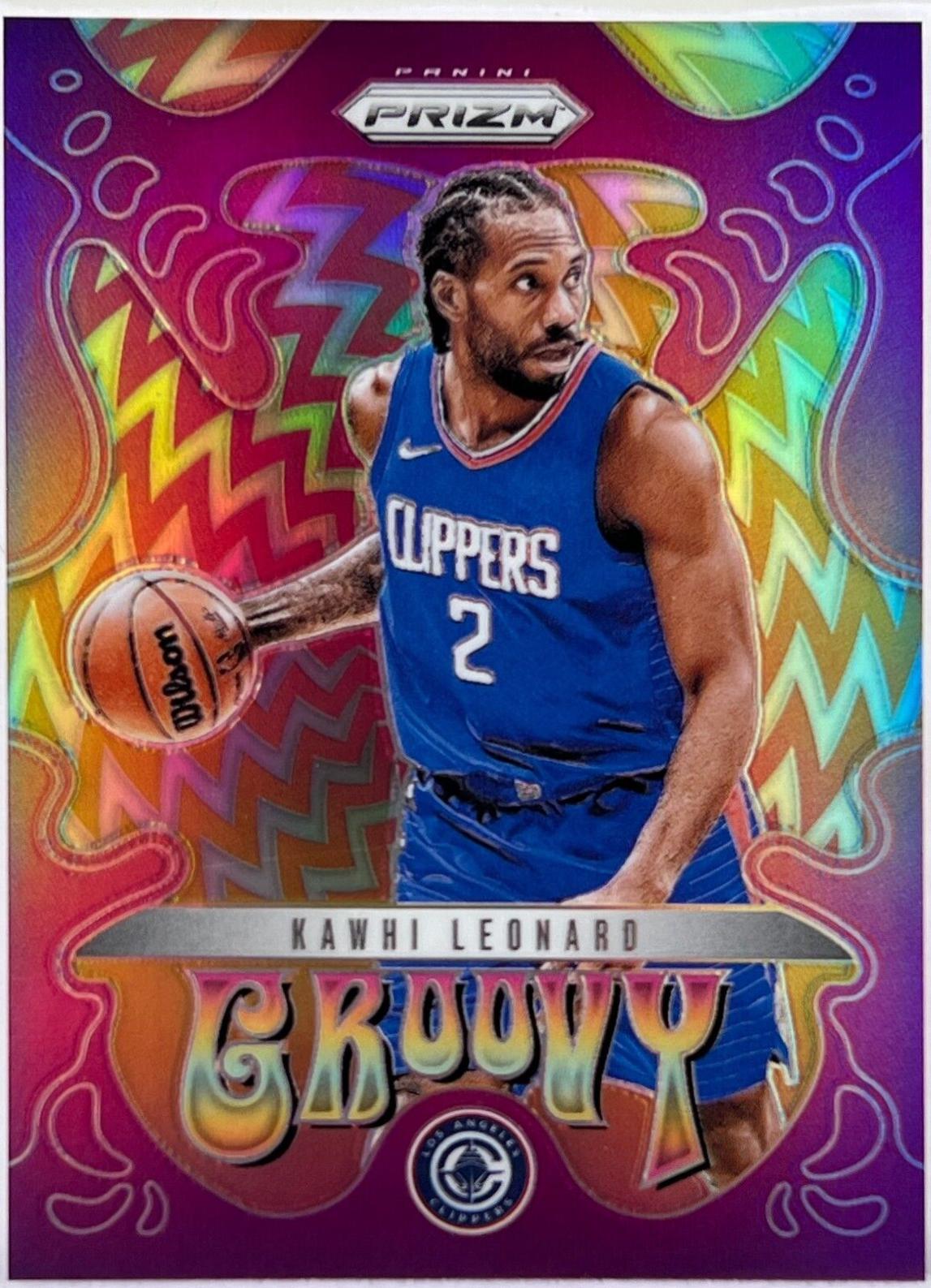 2024 Panini Prizm Groovy Kawhi Leonard #18 card