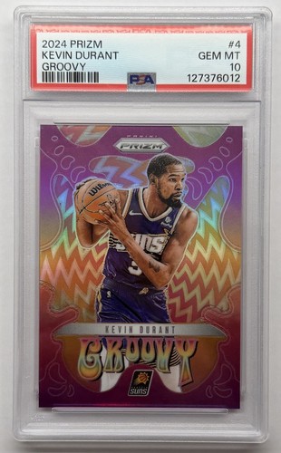 2024 Panini Prizm Groovy Kevin Durant #4 card