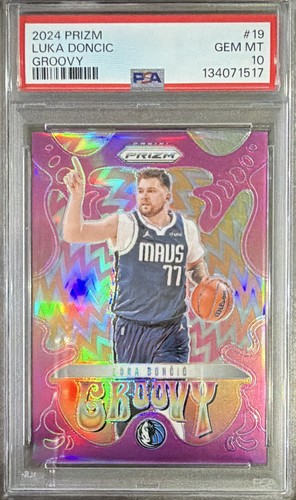 2024 Panini Prizm Groovy Luka Doncic #19 card