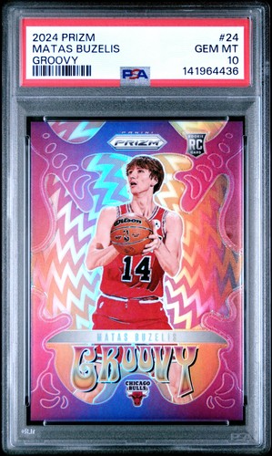 2024 Panini Prizm Groovy Matas Buzelis #24 card