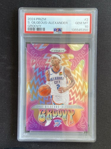 2024 Panini Prizm Groovy Shai Gilgeous-Alexander #2 card