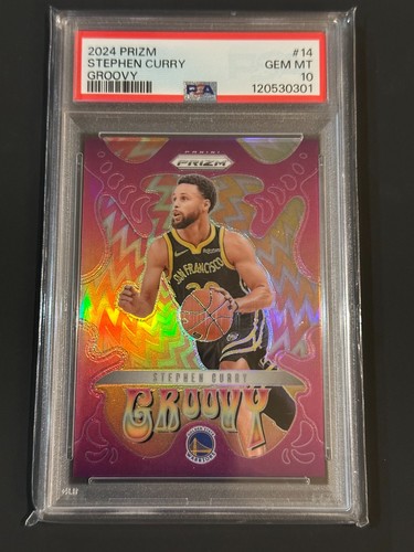 2024 Panini Prizm Groovy Stephen Curry #14 card