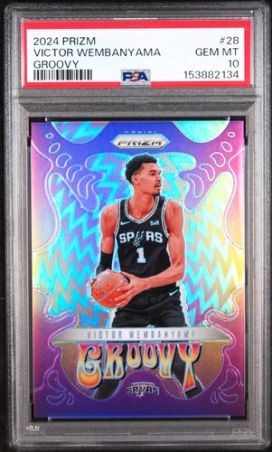 2024 Panini Prizm Groovy Victor Wembanyama #28 card