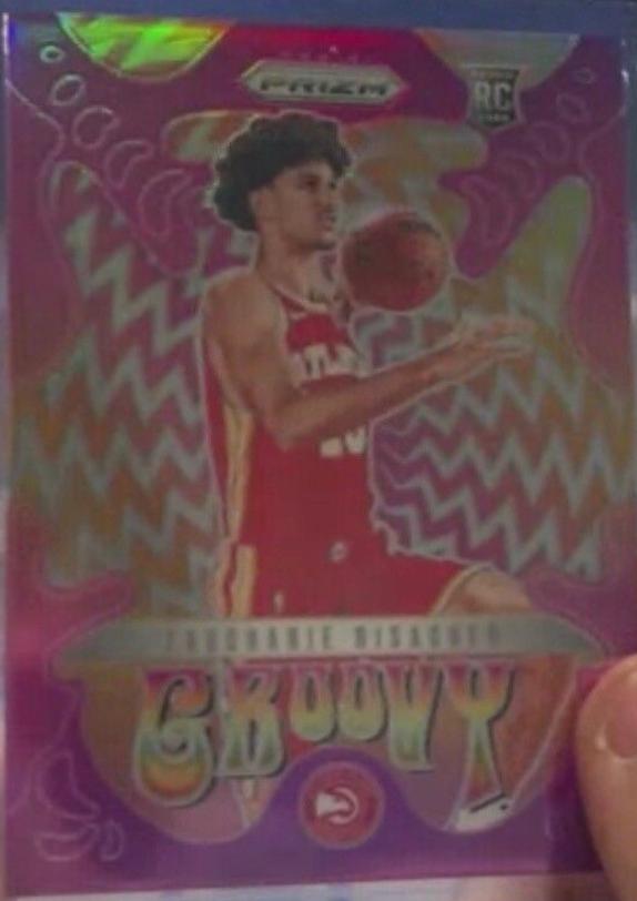 2024 Panini Prizm Groovy Zaccharie Risacher #6 card