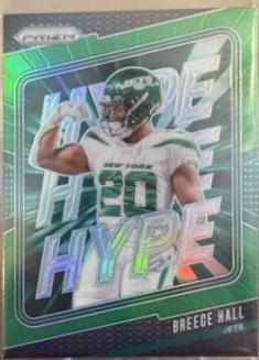2024 Panini Prizm Hype Breece Hall [Green] #11 card