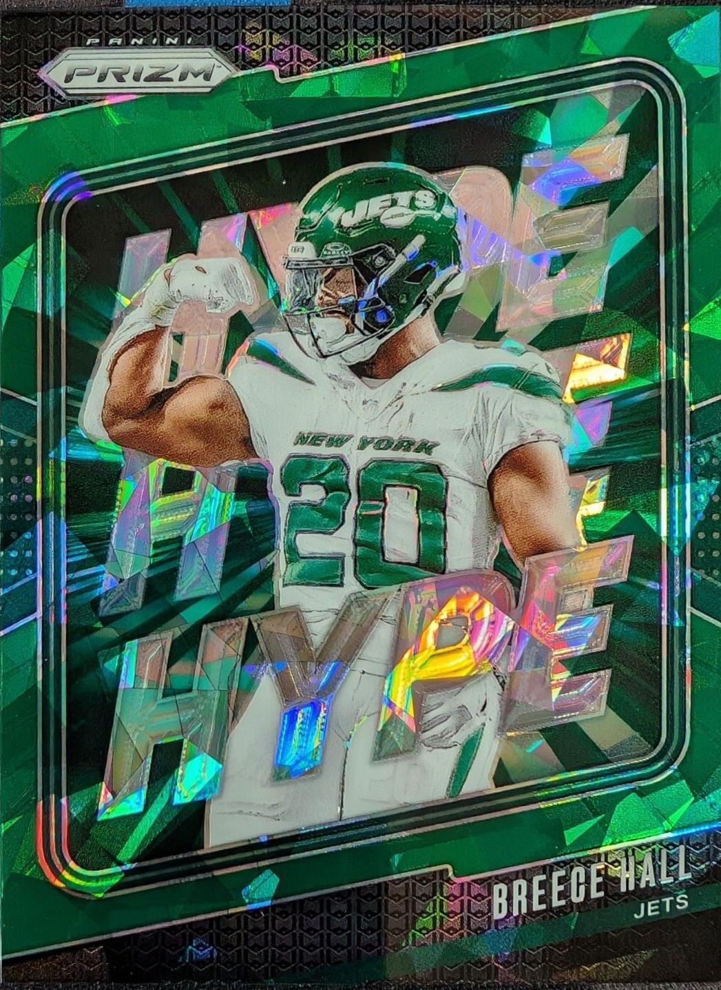 2024 Panini Prizm Hype Breece Hall [Green Ice] #11 card