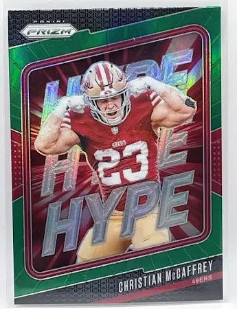 2024 Panini Prizm Hype Christian McCaffrey [Green] #5 card