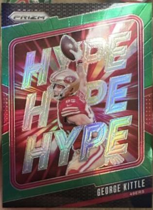 2024 Panini Prizm Hype George Kittle [Green] #8 card