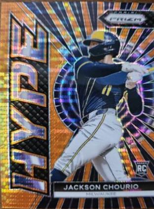 2024 Panini Prizm Hype Jackson Chourio [Orange Pulsar] #11 card
