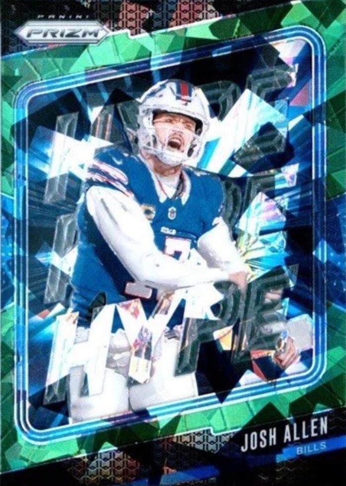 2024 Panini Prizm Hype Josh Allen [Green Ice] #13 card