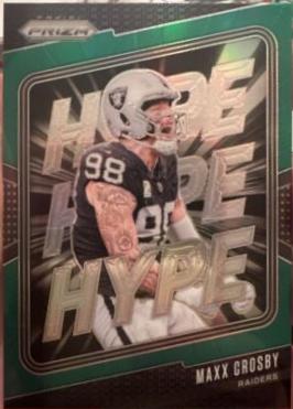 2024 Panini Prizm Hype Maxx Crosby [Green] #9 card