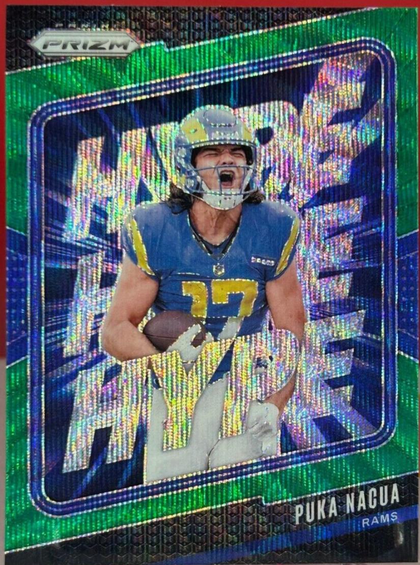 2024 Panini Prizm Hype Puka Nacua [Wave Green] #3 card