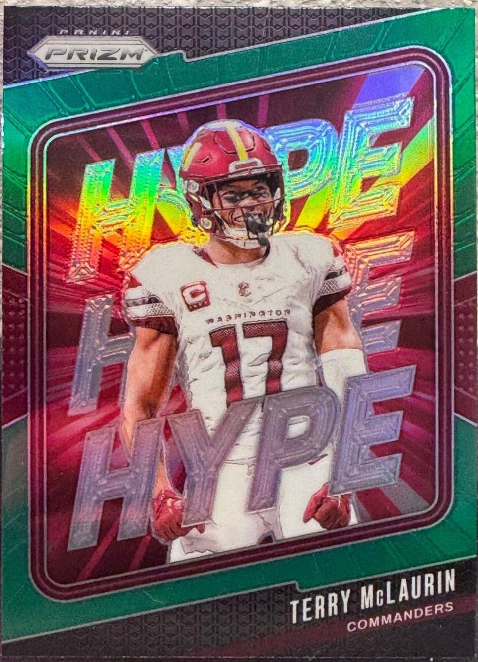 2024 Panini Prizm Hype Terry McLaurin [Green] #12 card