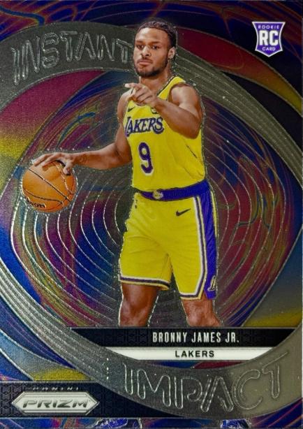 2024 Panini Prizm Instant Impact Bronny James Jr. #7 card