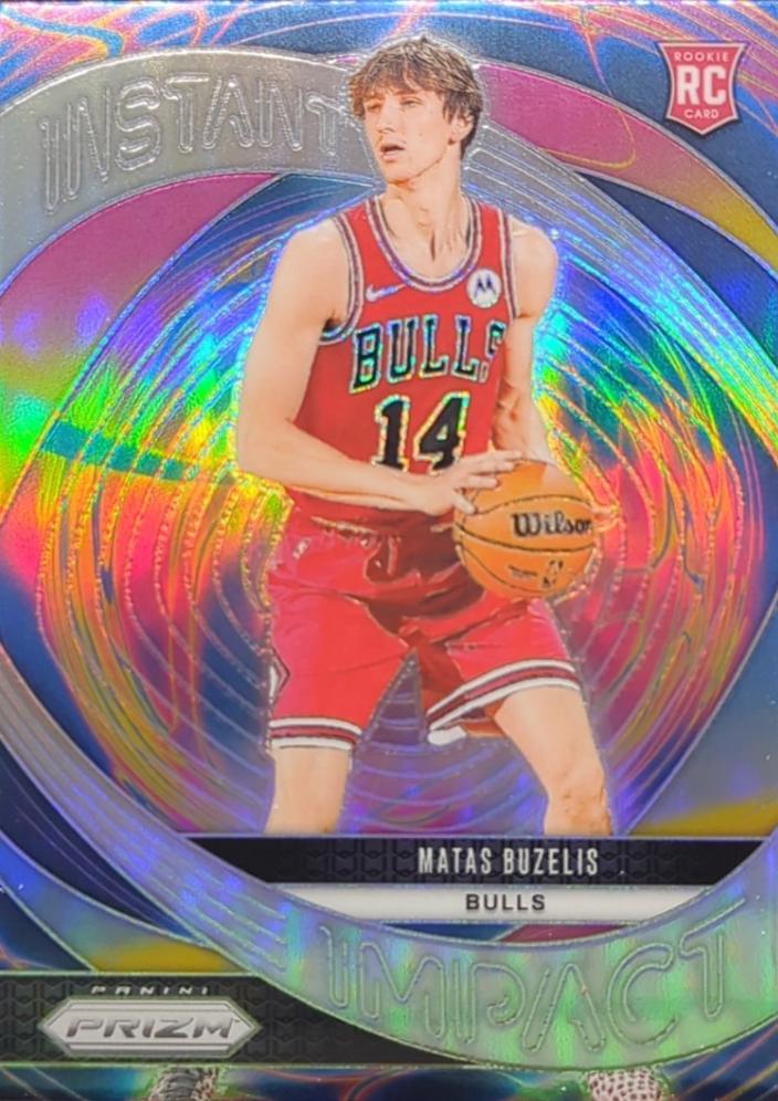2024 Panini Prizm Instant Impact Matas Buzelis [Silver] #14 card