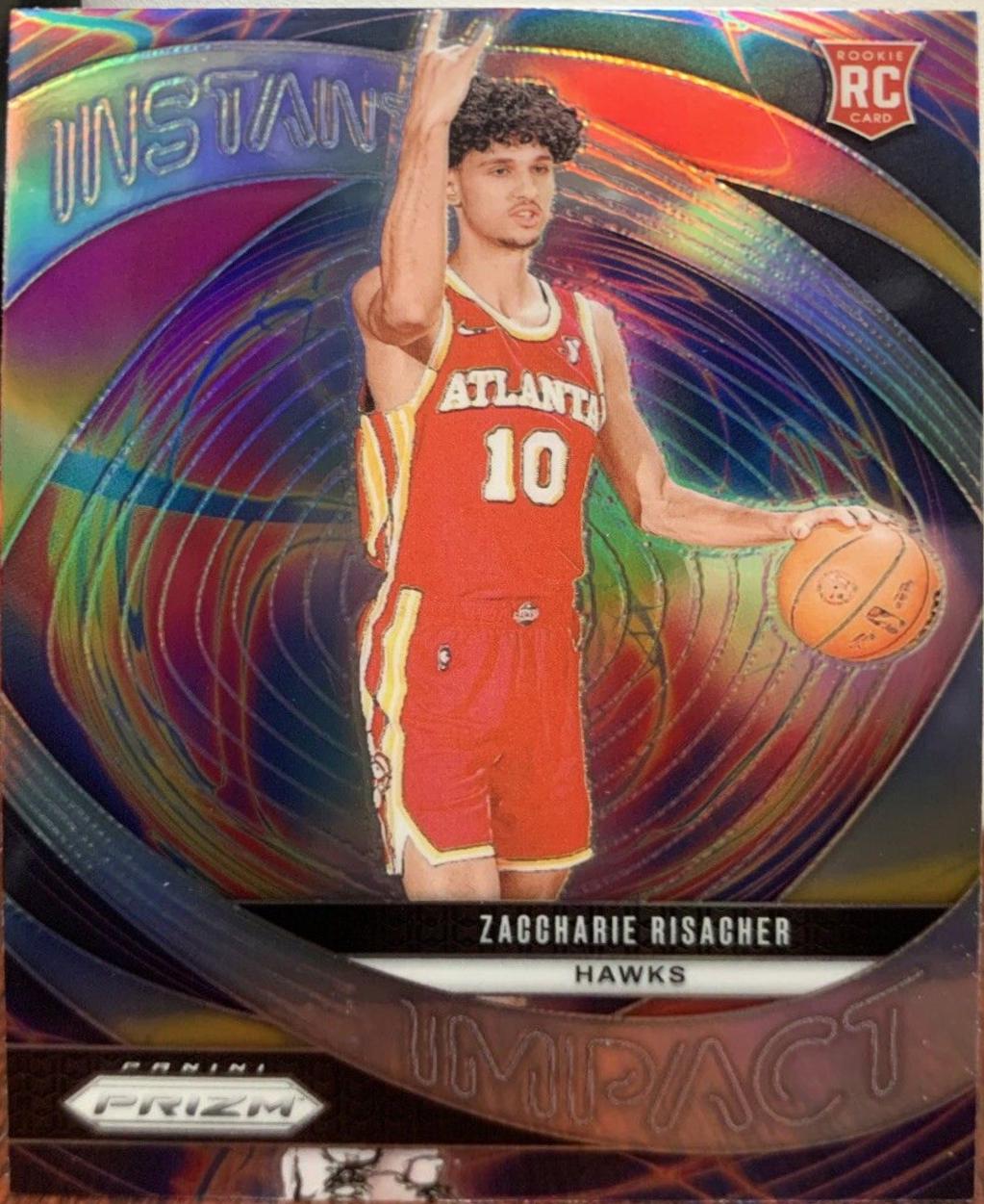 2024 Panini Prizm Instant Impact Zaccharie Risacher [Silver] #21 card