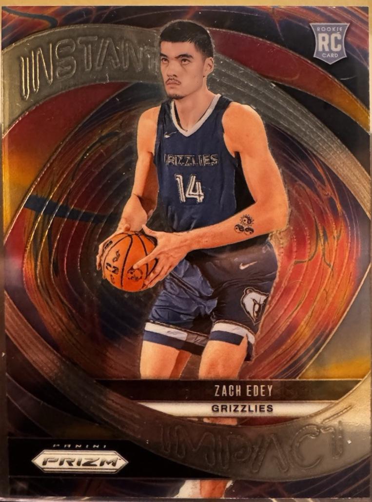 2024 Panini Prizm Instant Impact Zach Edey #25 card