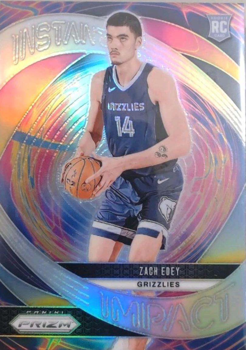 2024 Panini Prizm Instant Impact Zach Edey [Silver] #25 card
