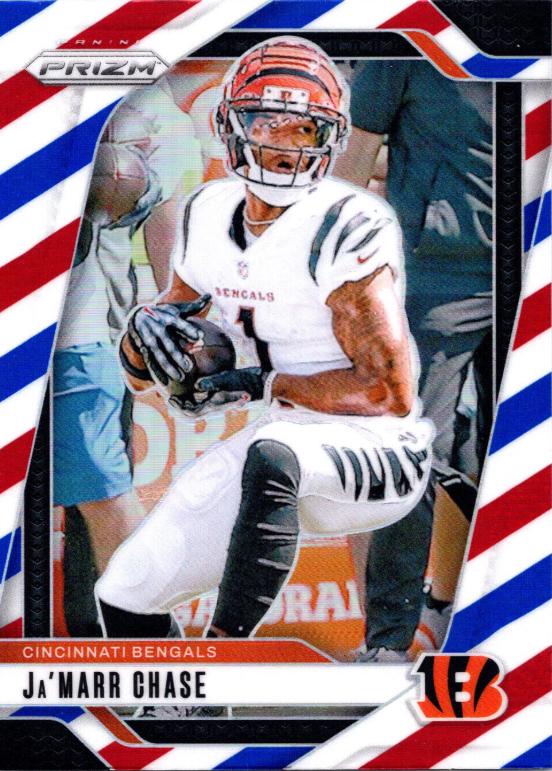 2024 Panini Prizm Ja'Marr Chase [Red White Blue] #57 card