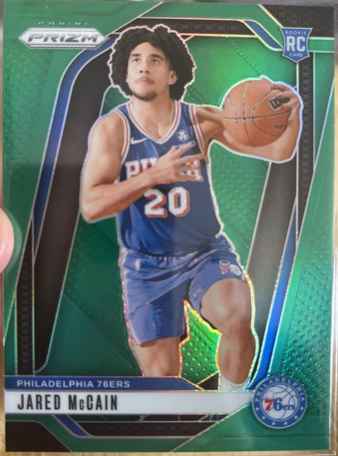 2024 Panini Prizm Jared McCain [Green] #222 card
