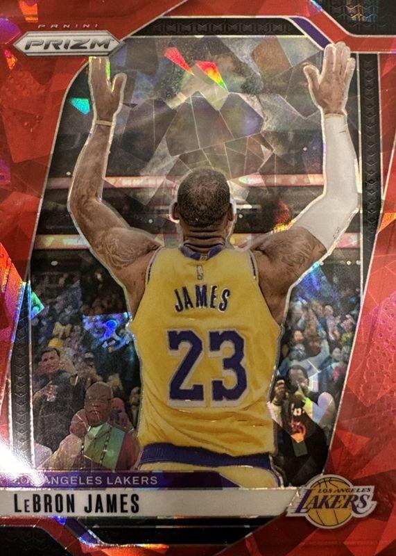 2024 Panini Prizm LeBron James [Red Ice] #130 card