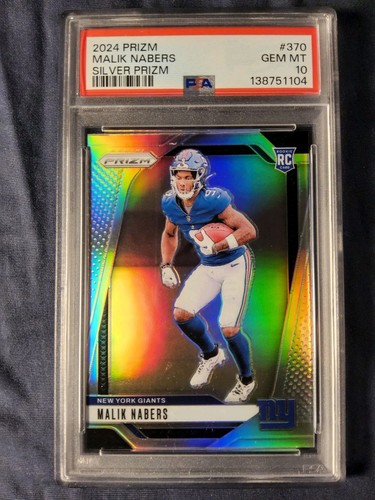 2024 Panini Prizm Malik Nabers [Silver] #370 card