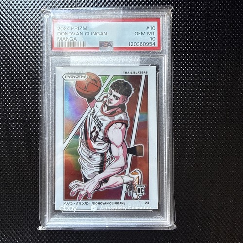 2024 Panini Prizm Manga Donovan Clingan #10 card