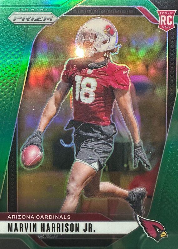 2024 Panini Prizm Marvin Harrison Jr. [Green] #375 card