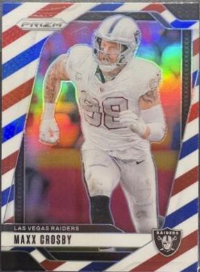 2024 Panini Prizm Maxx Crosby [Red White Blue] #152 card