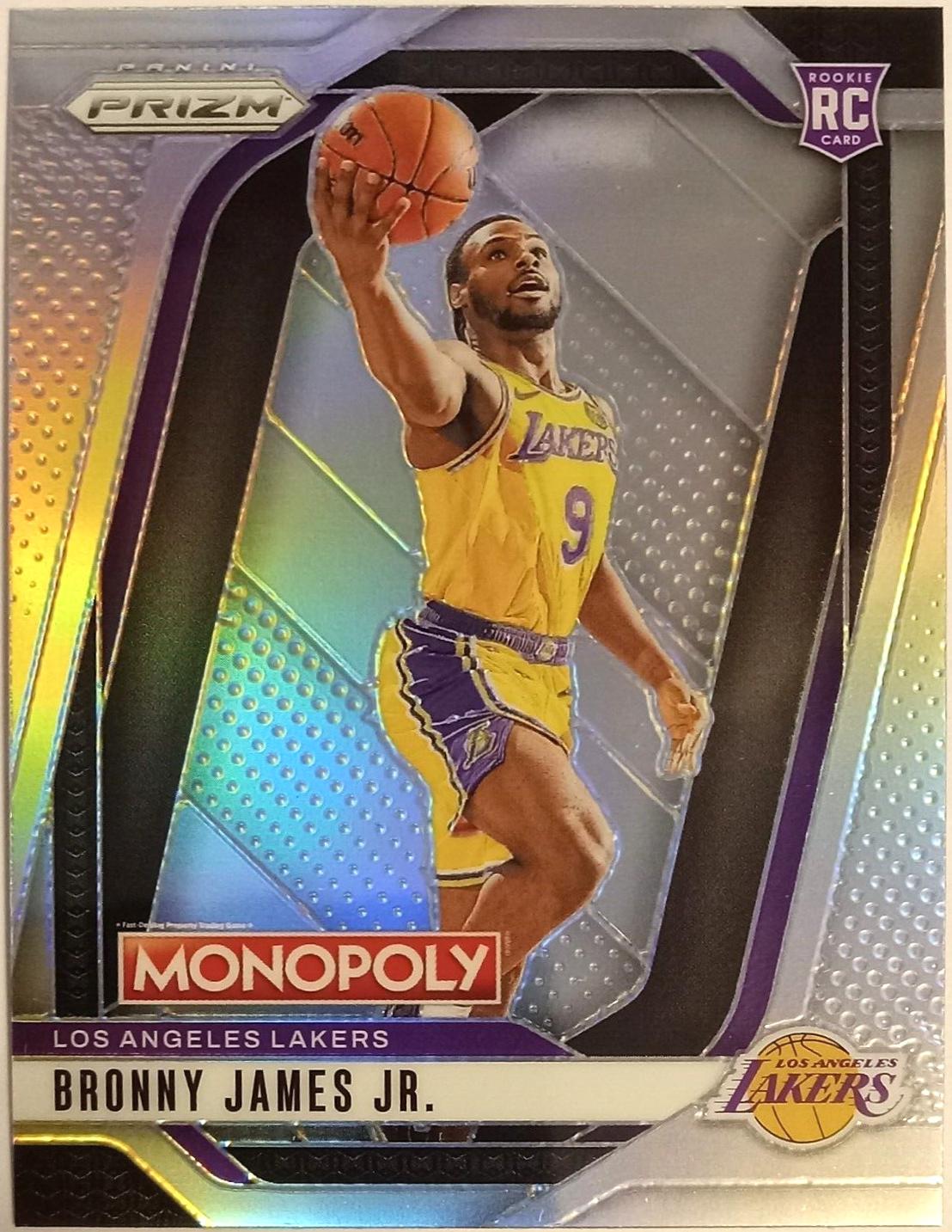 2024 Panini Prizm Monopoly Bronny James Jr. [Silver] #45 card