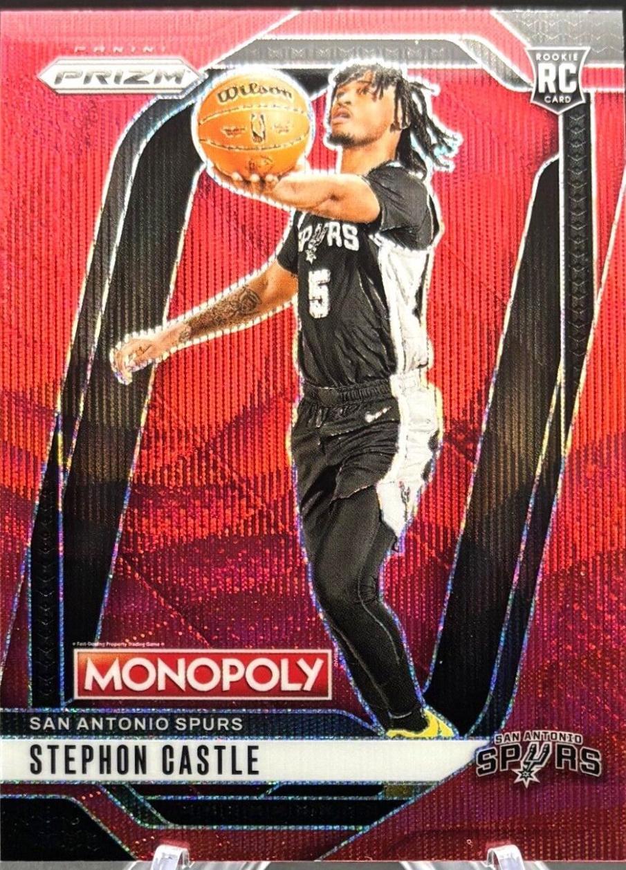 2024 Panini Prizm Monopoly Stephon Castle [Red] #75 card