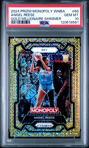 2024 Panini Prizm Monopoly WNBA Angel Reese [Gold Shimmer] #68 card