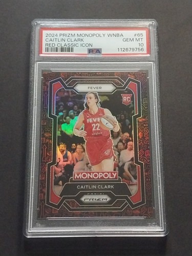 2024 Panini Prizm Monopoly WNBA Caitlin Clark [Red] #65 card