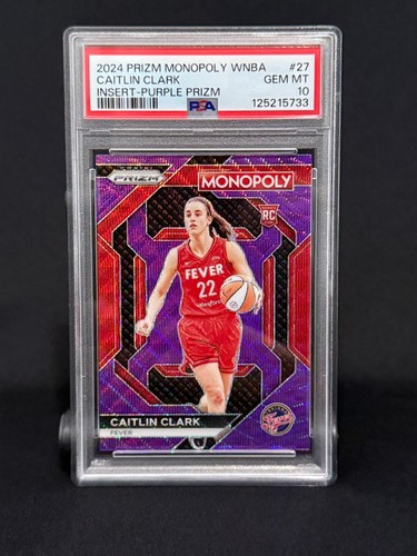 2024 Panini Prizm Monopoly WNBA Insert Caitlin Clark [Purple] #WNBA27 card