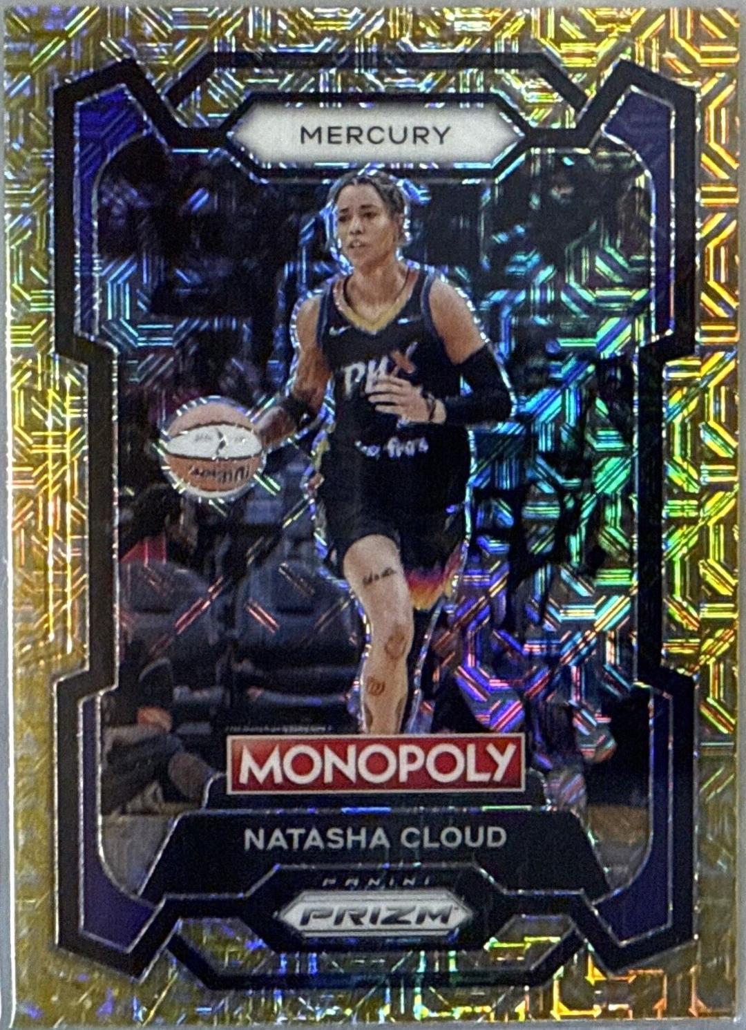 2024 Panini Prizm Monopoly WNBA Natasha Cloud [Gold Shimmer] #11 card