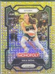 2024 Panini Prizm Monopoly WNBA Nika Muhl [Gold Shimmer] #4 card