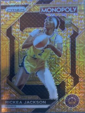2024 Panini Prizm Monopoly WNBA Rickea Jackson [Gold Shimmer] #63 card