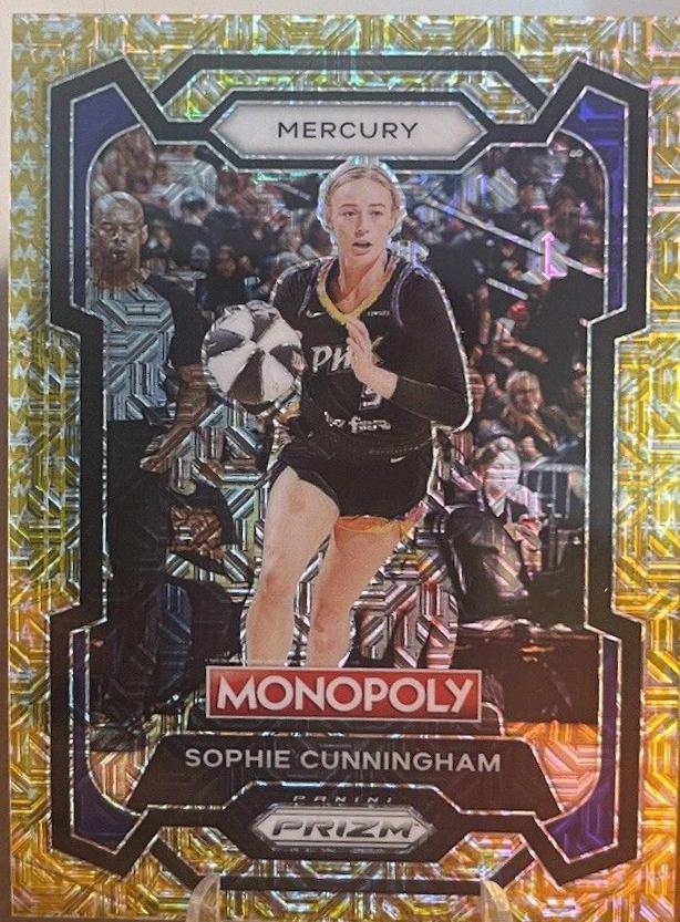 2024 Panini Prizm Monopoly WNBA Sophie Cunningham [Gold Shimmer] #37 card