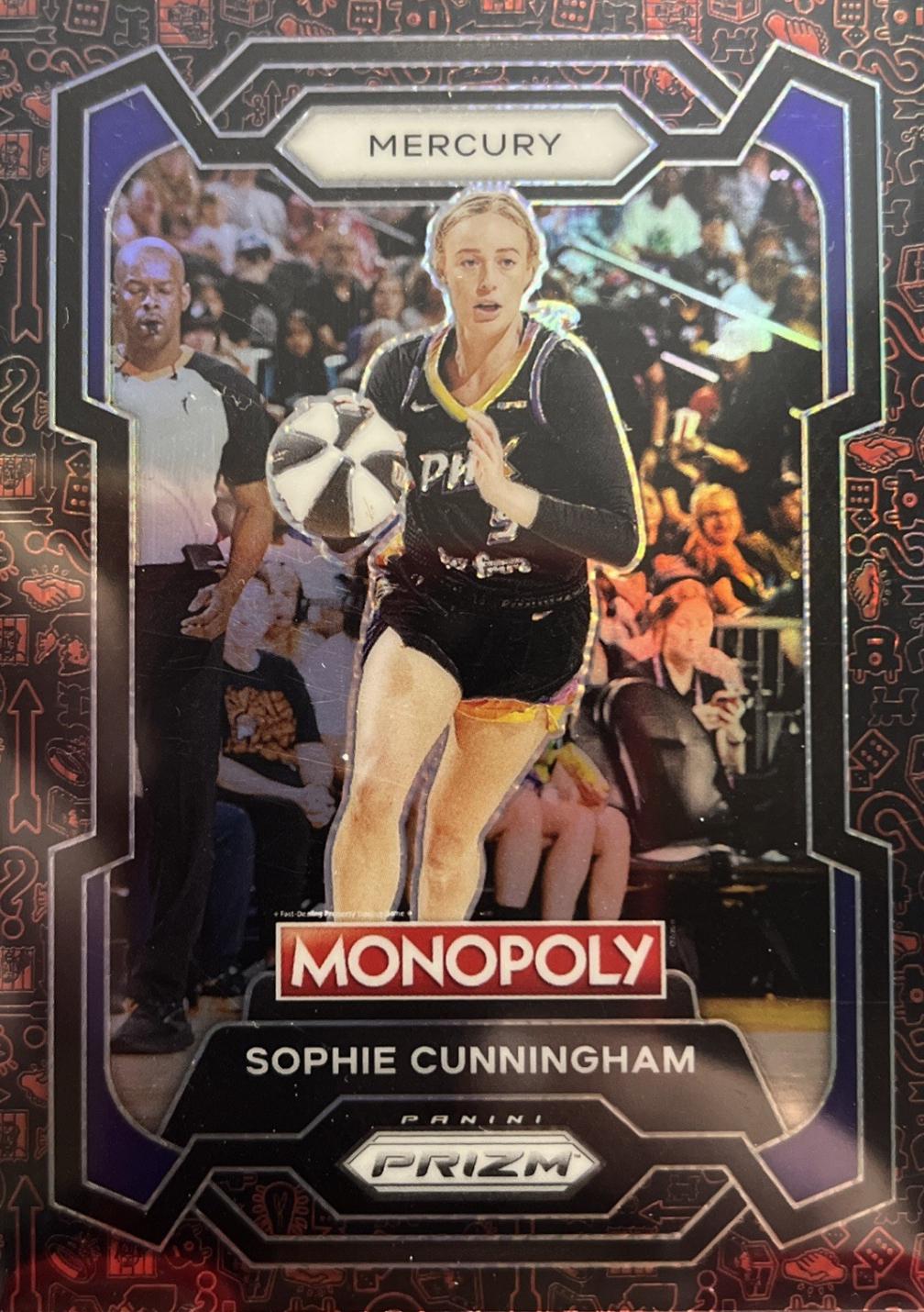 2024 Panini Prizm Monopoly WNBA Sophie Cunningham [Red Classic Icon] #37 card